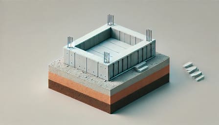 Ростверк на ЖБ сваях 8×10 м